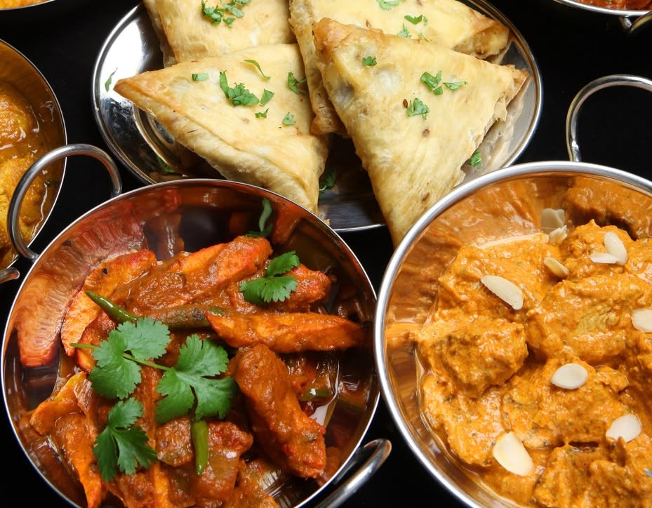 Shared plates at Sitar Palace